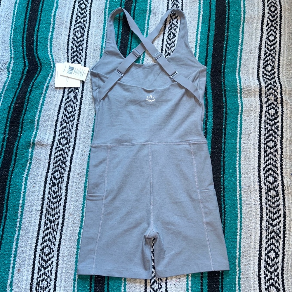Beyond Yoga *NWT* Women's Spacedye Get Up & Go Pocket Biker Jumpsuit - Picture 6 of 12